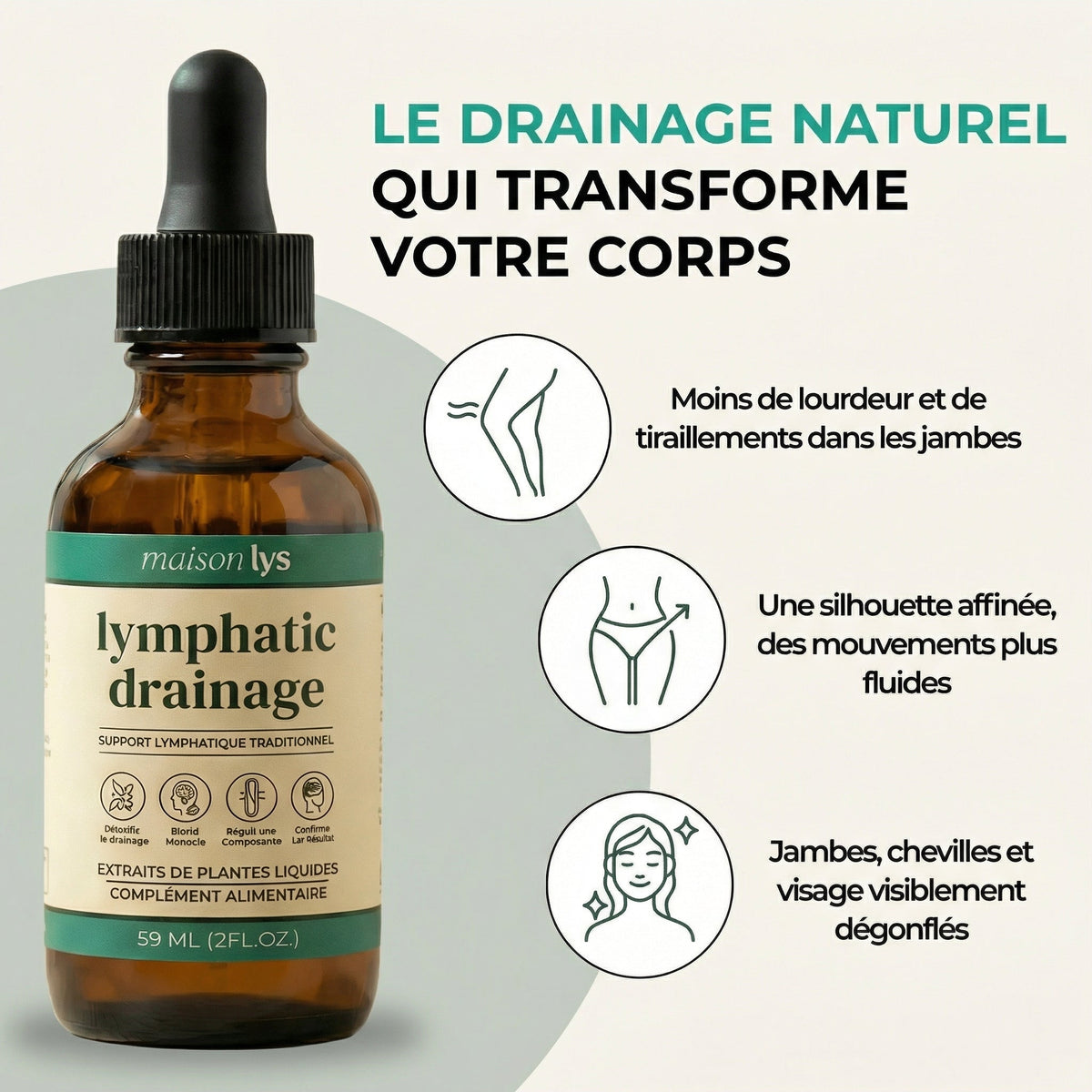 Gouttes Bien-Être Drainage Lymphatique - Ventre